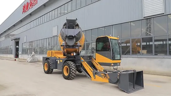 Мобильный портативный самозагружающийся мини-бетоносмеситель Hy400