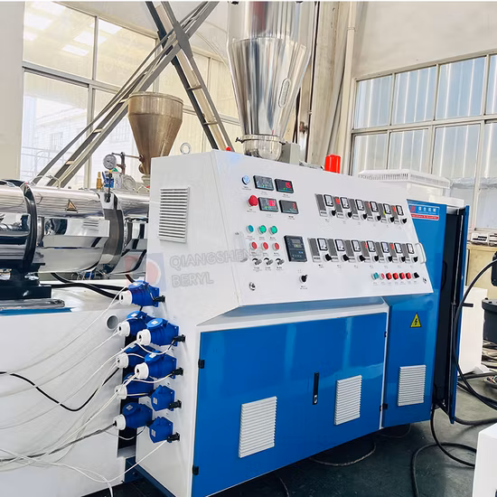 High Quality Automation Plastic PVC Water Stop Extrusion Making Machine 120-400mm PVC Waterstop Profile Production Line with Twin Screw Extruder Machine